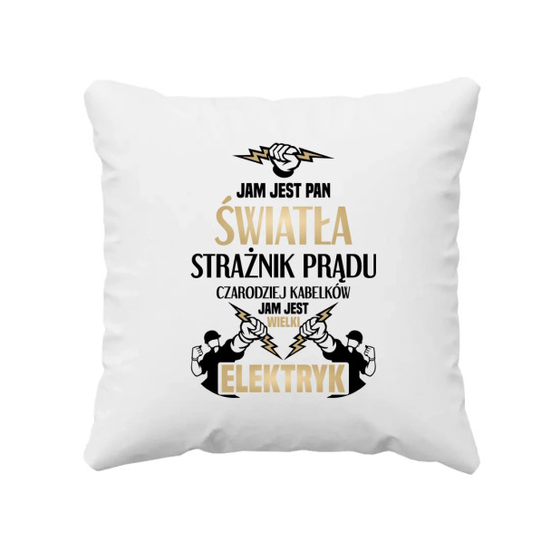 Jam jest Pan Światła - poduszka z nadrukiem