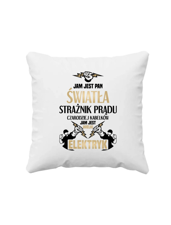Jam jest Pan Światła - poduszka z nadrukiem