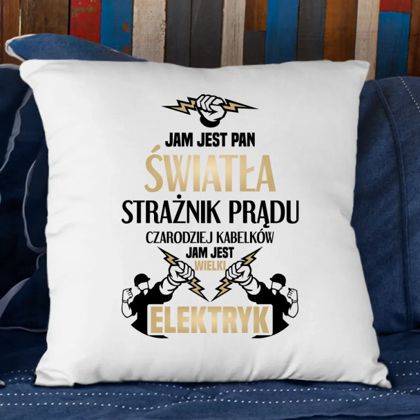 Jam jest Pan Światła - poduszka z nadrukiem