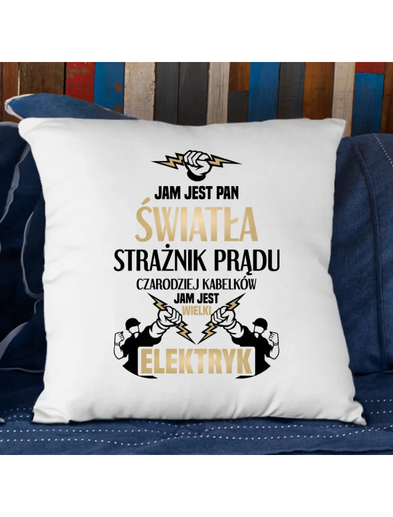 Jam jest Pan Światła - poduszka z nadrukiem