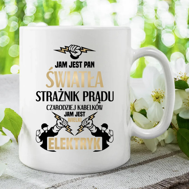 Jam jest Pan Światła - kubek z nadrukiem