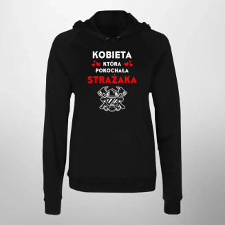 Kobieta, która pokochała strażaka - damska bluza z nadrukiem