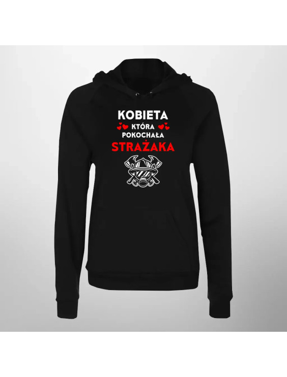 Kobieta, która pokochała strażaka - damska bluza z nadrukiem