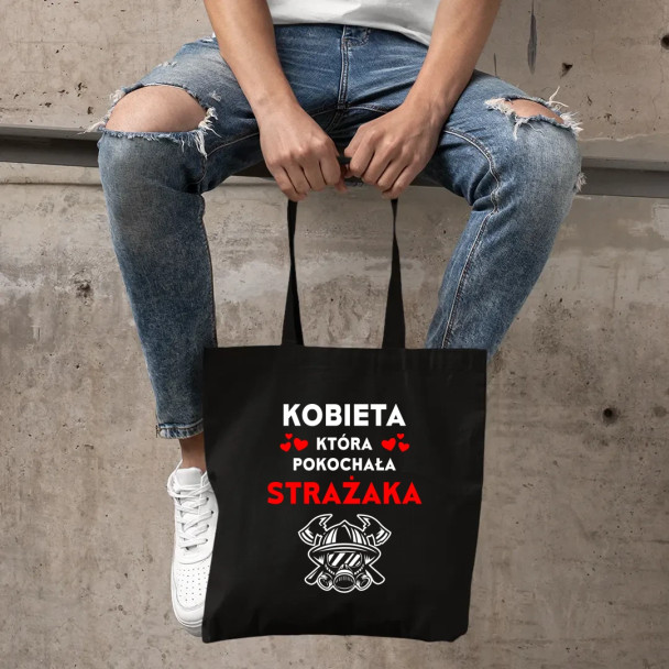 Kobieta, która pokochała strażaka - torba z nadrukiem
