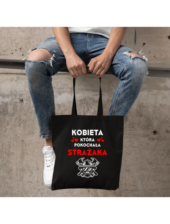 Kobieta, która pokochała strażaka - torba z nadrukiem
