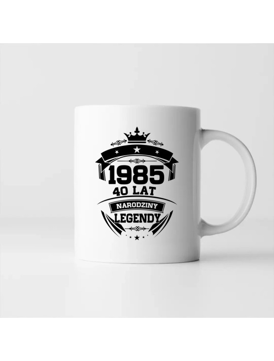 1985 Narodziny legendy 40 lat - kubek z nadrukiem