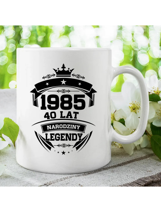 1985 Narodziny legendy 40 lat - kubek z nadrukiem
