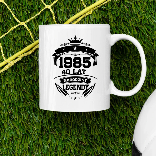 1985 Narodziny legendy 40 lat - kubek z nadrukiem