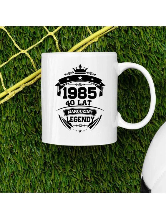 1985 Narodziny legendy 40 lat - kubek z nadrukiem