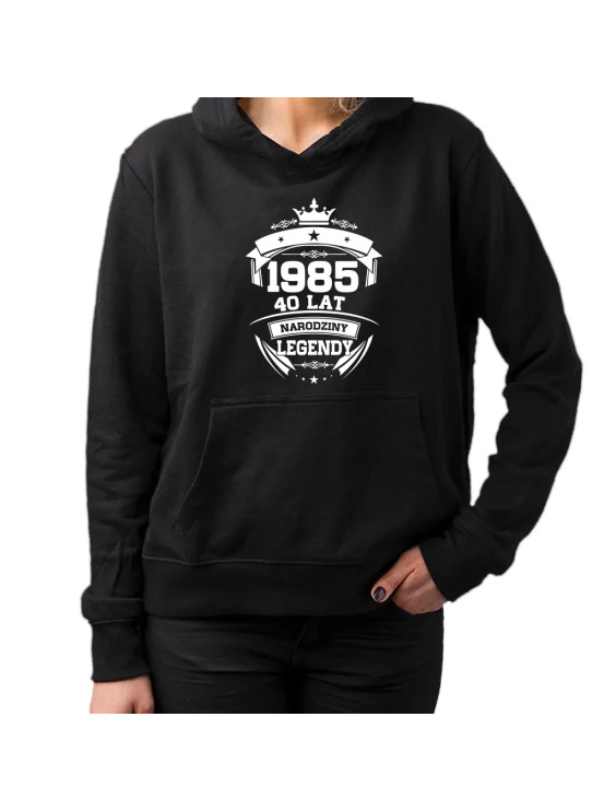 1985 Narodziny legendy 40 lat - damska bluza z nadrukiem