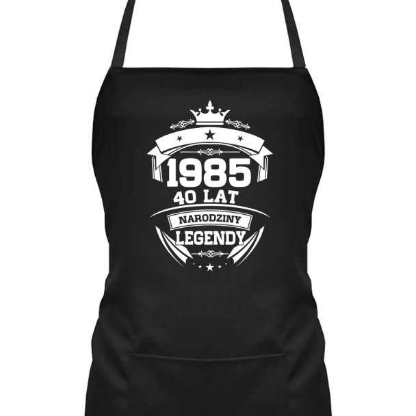 1985 Narodziny legendy 40 lat - fartuch z nadrukiem