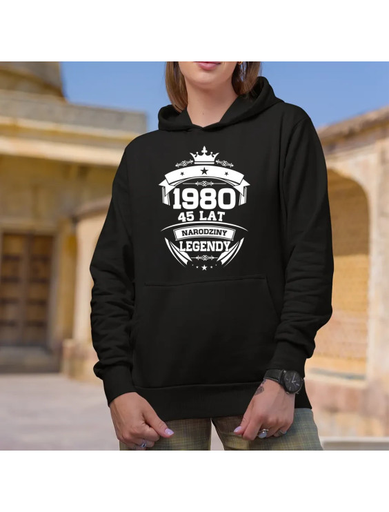 1980 Narodziny legendy 45 lat - damska bluza z nadrukiem
