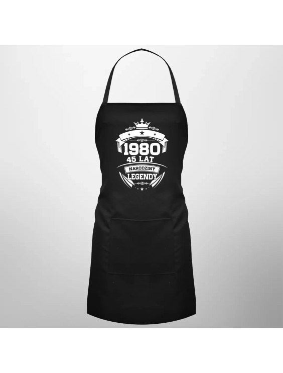 1980 Narodziny legendy 45 lat - fartuch z nadrukiem