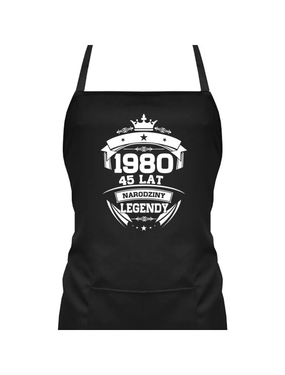1980 Narodziny legendy 45 lat - fartuch z nadrukiem