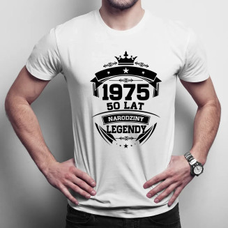 1975 Narodziny legendy 50 lat  - męska koszulka z nadrukiem
