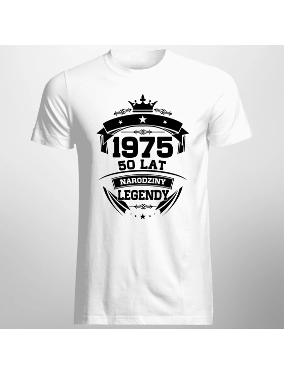 1975 Narodziny legendy 50 lat  - męska koszulka z nadrukiem