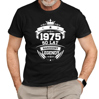 1975 Narodziny legendy 50 lat  - męska koszulka z nadrukiem