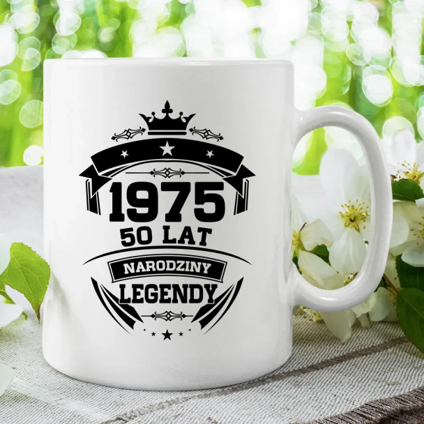1975 Narodziny legendy 50 lat - kubek z nadrukiem