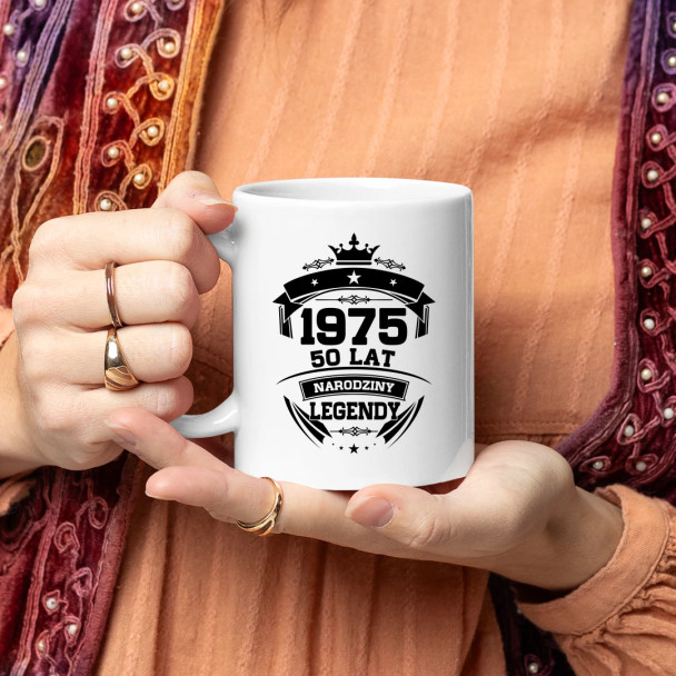 1975 Narodziny legendy 50 lat - kubek z nadrukiem