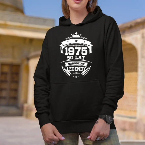 1975 Narodziny legendy 50 lat - damska bluza z nadrukiem