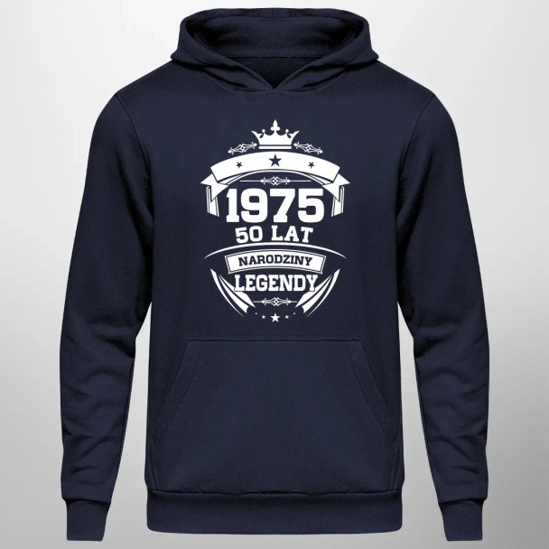 1975 Narodziny legendy 50 lat - męska bluza z nadrukiem