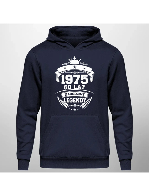 1975 Narodziny legendy 50 lat - męska bluza z nadrukiem