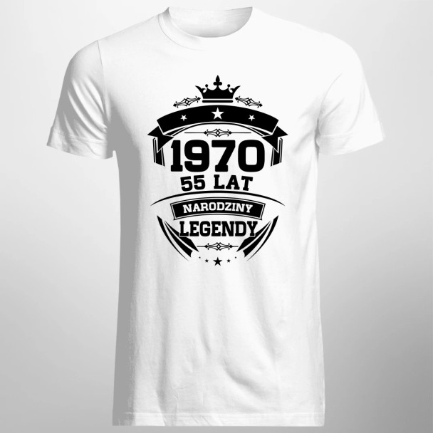 1970 Narodziny legendy 55 lat  - męska koszulka z nadrukiem