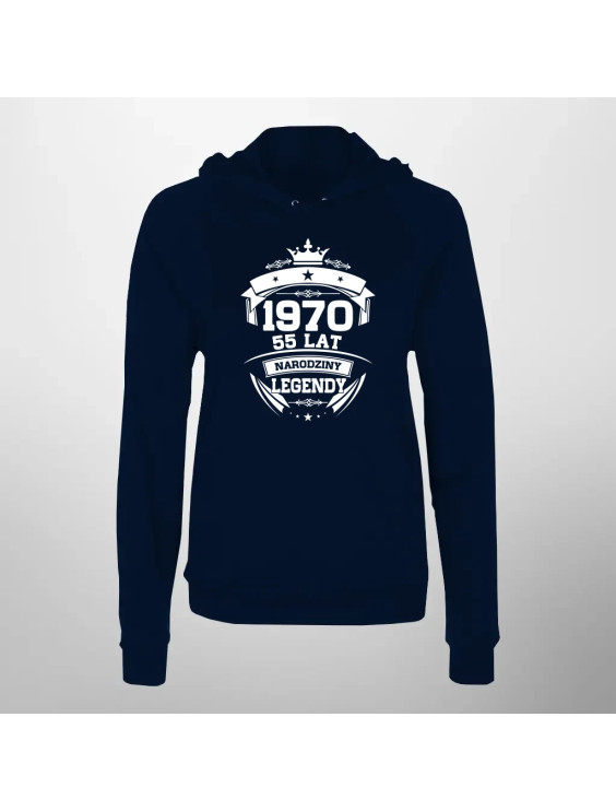 1970 Narodziny legendy 55 lat - damska bluza z nadrukiem