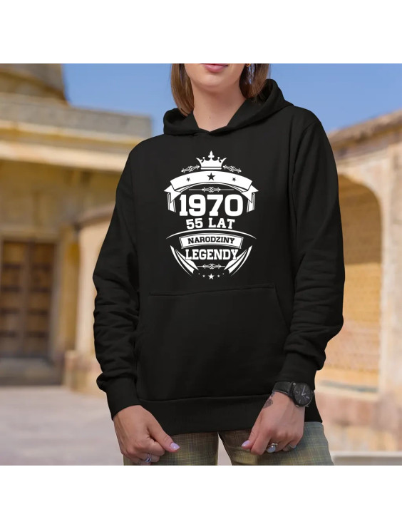 1970 Narodziny legendy 55 lat - damska bluza z nadrukiem