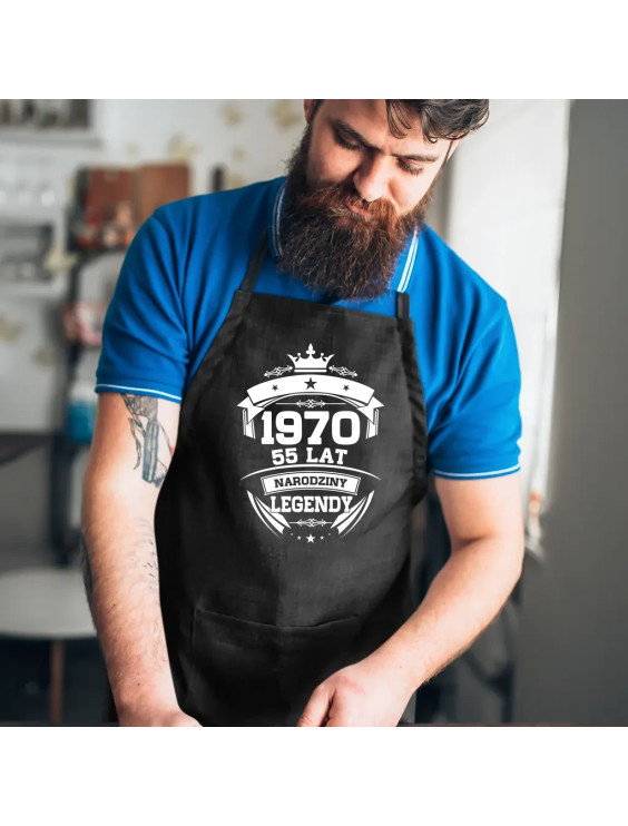 1970 Narodziny legendy 55 lat - fartuch z nadrukiem