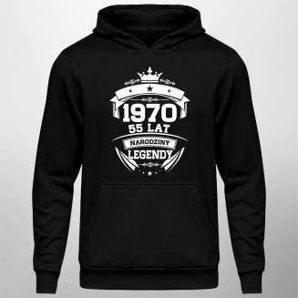 1970 Narodziny legendy 55 lat - męska bluza z nadrukiem