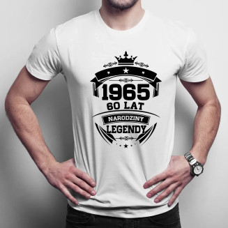1965 Narodziny legendy 60 lat  - męska koszulka z nadrukiem