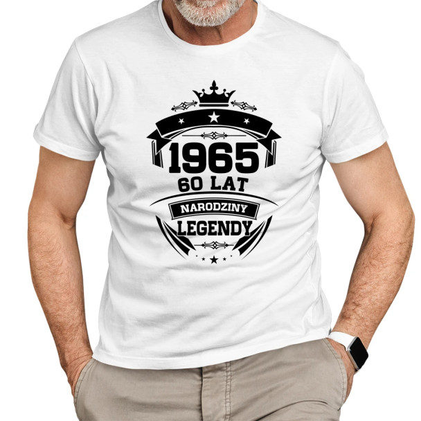 1965 Narodziny legendy 60 lat  - męska koszulka z nadrukiem