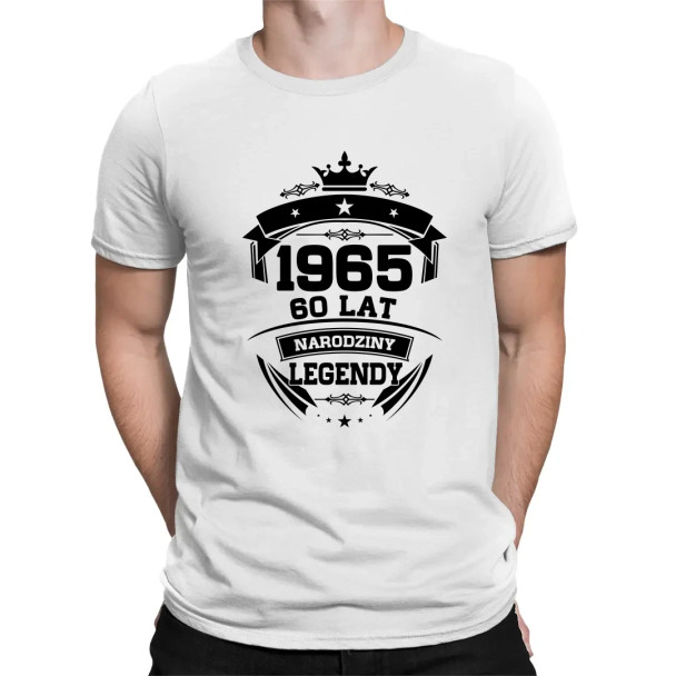 1965 Narodziny legendy 60 lat  - męska koszulka z nadrukiem