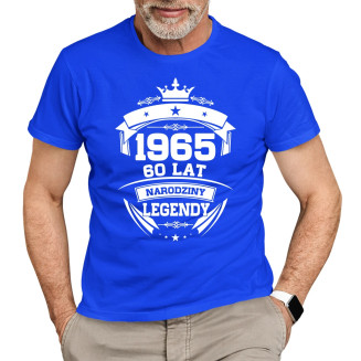 1965 Narodziny legendy 60 lat  - męska koszulka z nadrukiem