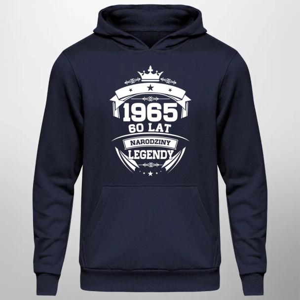 1965 Narodziny legendy 60 lat - męska bluza z nadrukiem