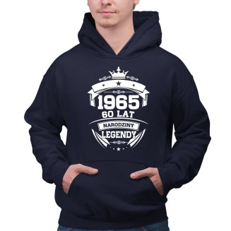 1965 Narodziny legendy 60 lat - męska bluza z nadrukiem