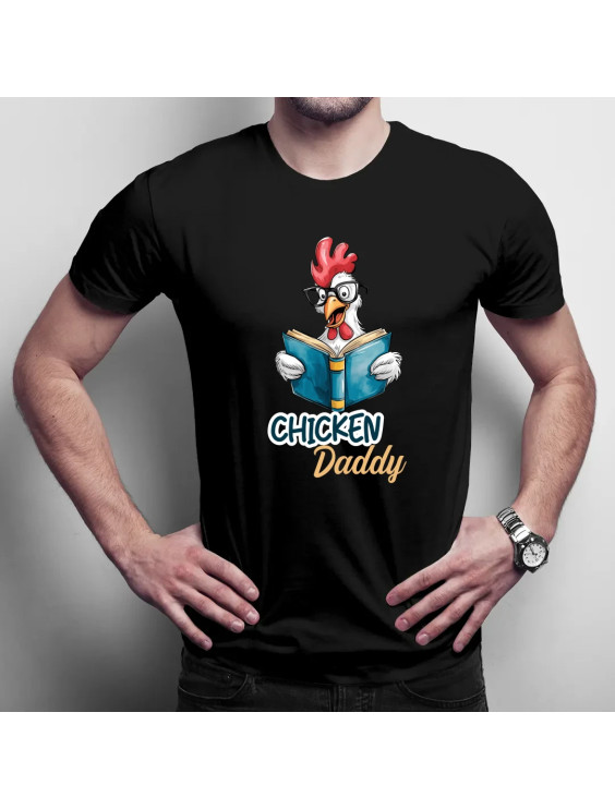 Chicken daddy  - męska koszulka z nadrukiem
