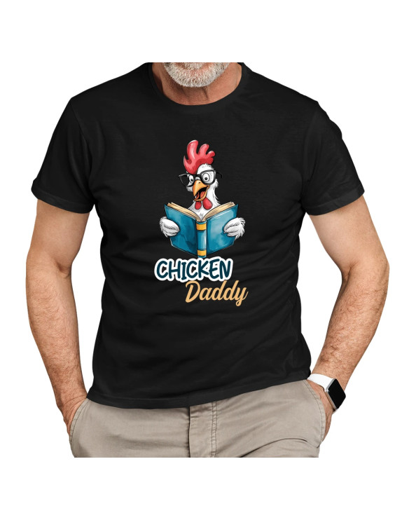 Chicken daddy  - męska koszulka z nadrukiem