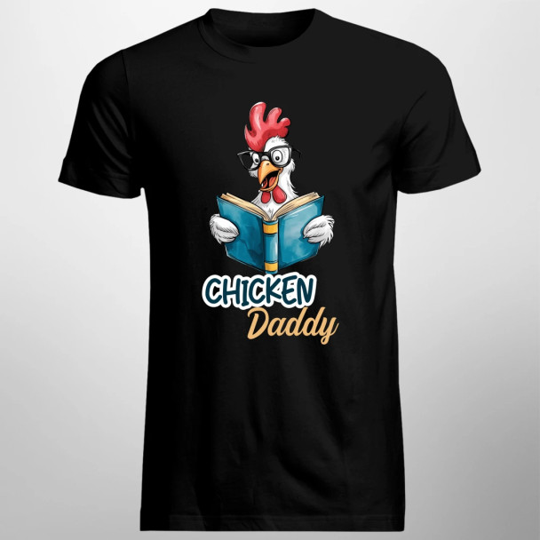 Chicken daddy - męska koszulka z nadrukiem Chicken daddy - męska koszulka z nadrukiem