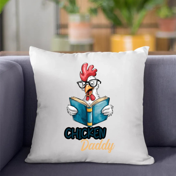 Chicken daddy - poduszka z nadrukiem Chicken daddy - poduszka z nadrukiem