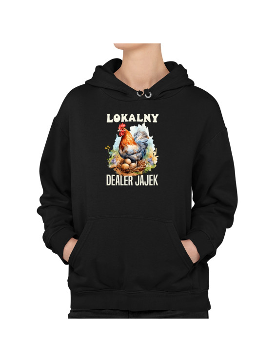 Lokalny dealer jajek - damska bluza z nadrukiem