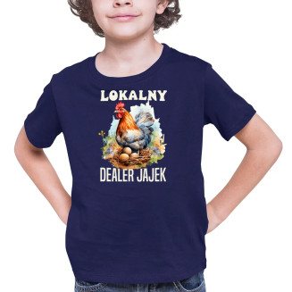 Lokalny dealer jajek - dziecięca koszulka z nadrukiem