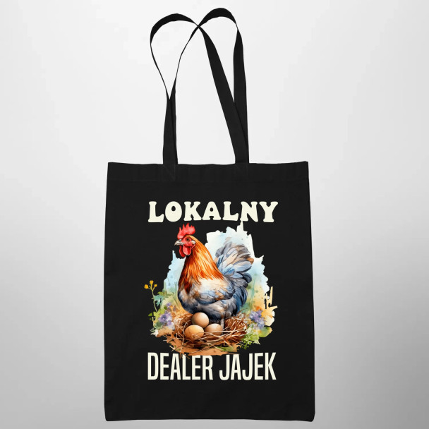 Lokalny dealer jajek - torba z nadrukiem