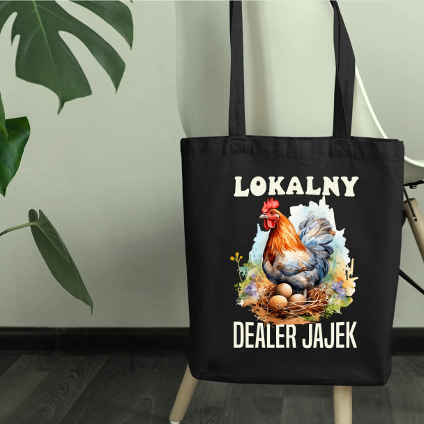 Lokalny dealer jajek - torba z nadrukiem