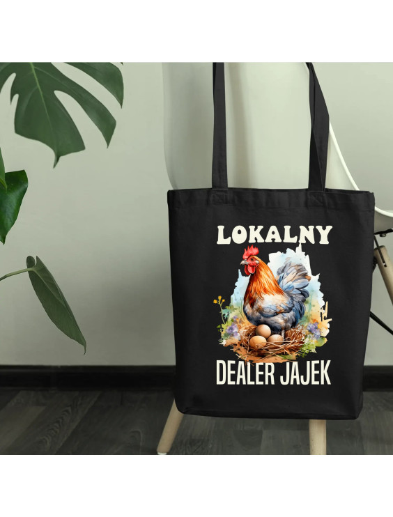 Lokalny dealer jajek - torba z nadrukiem