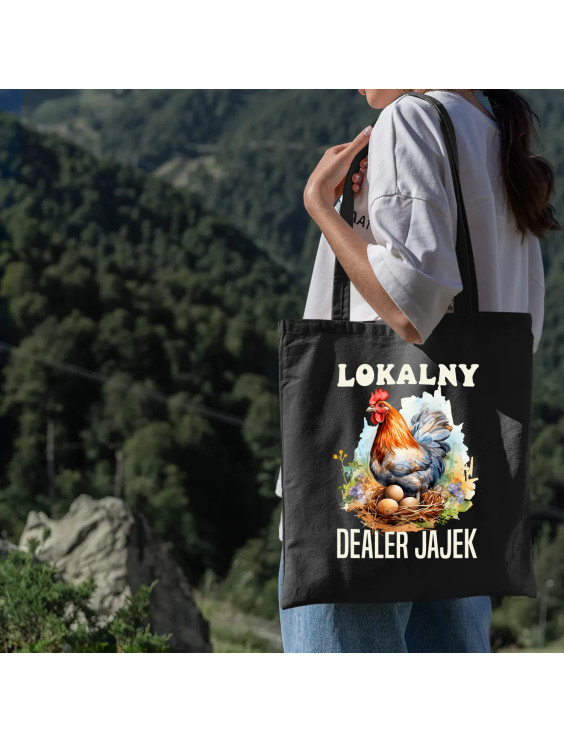 Lokalny dealer jajek - torba z nadrukiem