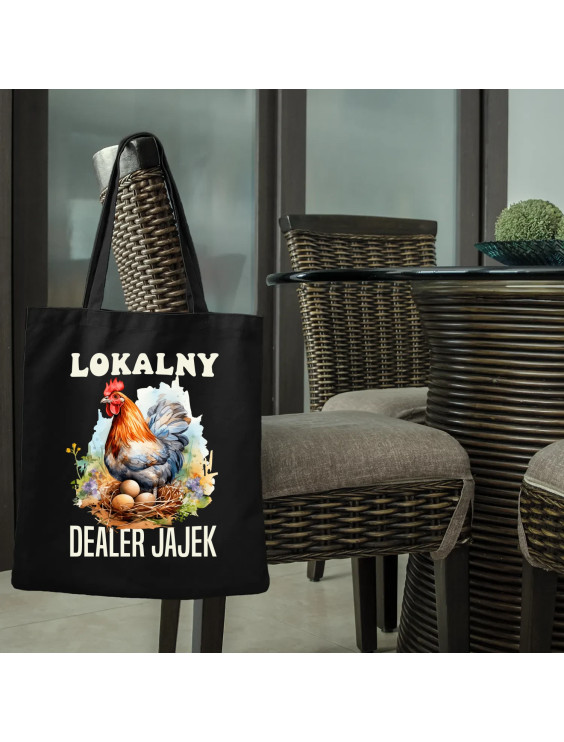 Lokalny dealer jajek - torba z nadrukiem