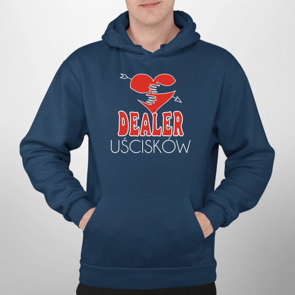 Dealer Uścisków - męska bluza z nadrukiem