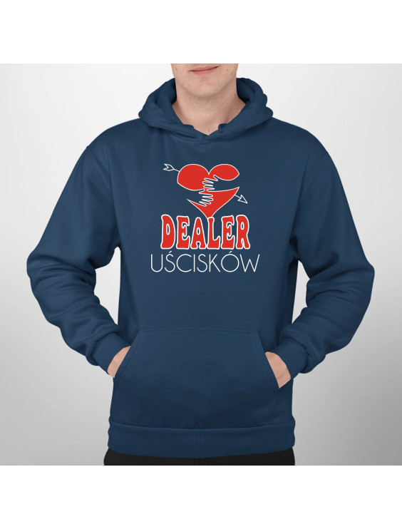 Dealer Uścisków - męska bluza z nadrukiem